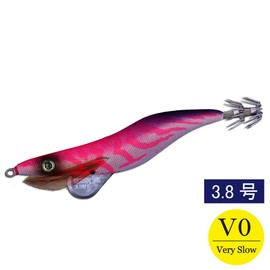 KEYSTONE V0 Lure, Egi Sharp, Basic Color, Red Base, Pink, No. 3.8