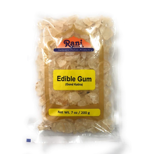 Rani Edible Gum Whole (Goonder Tragacanth Gum) 7oz (200g) ~ All Natural, Salt-Free | Vegan | No Colors | Gluten Free Ingredients | NON-GMO | Indian Origin
