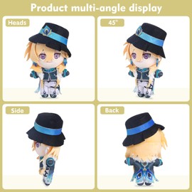 Honkai Star Rail & Zenless Zone Zero Plush Dolls - Soft Cotton Character Toys for Collecting and Decor (Aventurine)