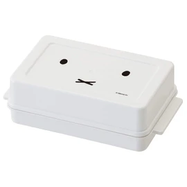 Skater Butter Case, Butter Container, Butter Cutter, Guide Included, Miffy BTG1, 6.3 x 3.7 x 2.0 inches (16 x 9.5 x 5.1 cm) - A