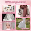 HAIOLORPRO 24 Pairs Veil Weights Magnetic, Double-Sided Pearl Veil Weights