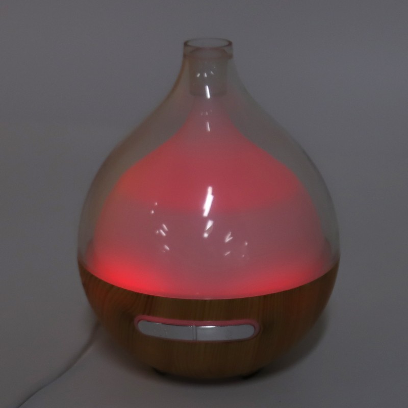 Wood Grain Humidifier USB Power Supply Aromatherapy Diffuser with Night