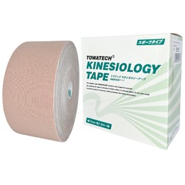 Kinesiology Tape, Sports Type, 3.0 x 11.8 ft (75 x 32 m) (1 Roll), Elastic, Taping Tape, Shoulders, Knees, Ankles, Wrists, Calves, Soles, Fingers, Kinesio Tape, Commercial Use, 3.0 inches (7.5 cm)