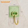 6-Piece Luxury Gold PET Adhesive Hook Set | Premium Multi-Functional