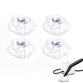 Microfiber Steam Mop Bonnet Pads, Small Bonnets Microfiber Steam Mop Pads,Reusable Precision Bonnet Steam Cleaning Pad, Pack of 4, Small Size, Reusable