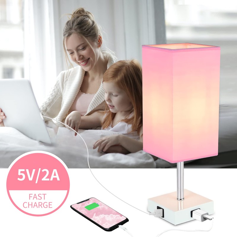 Woderdeng Touch Control Bedside Lamp - 3-Way Dimmable Table Lamps