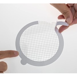 Tongke 30 Pack Disposable Shower Drain Strainers Hair Catcher, Shower Drain Filter Hair Catcher Mesh Stickers for Bathtub Drain with Adhesion Round