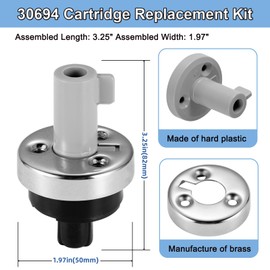 30694 BR-1 Cartridge Repair Kit, Compatible with Bradley/Cole/Kohler Faucets, for Single-Handle Kitchen and Bathroom Faucets