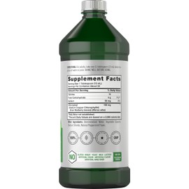 Horbäach Chlorophyll Liquid Drops | 100mg | 32 oz (2 x 16 oz Bottles) | Natural Peppermint Flavor | Vegetarian, Non-GMO, Gluten Free Supplement