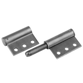 MOUNTAIN_ARK 6 Pack 4" x 2-3/8" Weld On Lift Off Hinge, Weldable Flag Hinges with Hole for Utility Trailer Ramp, Metal Gate