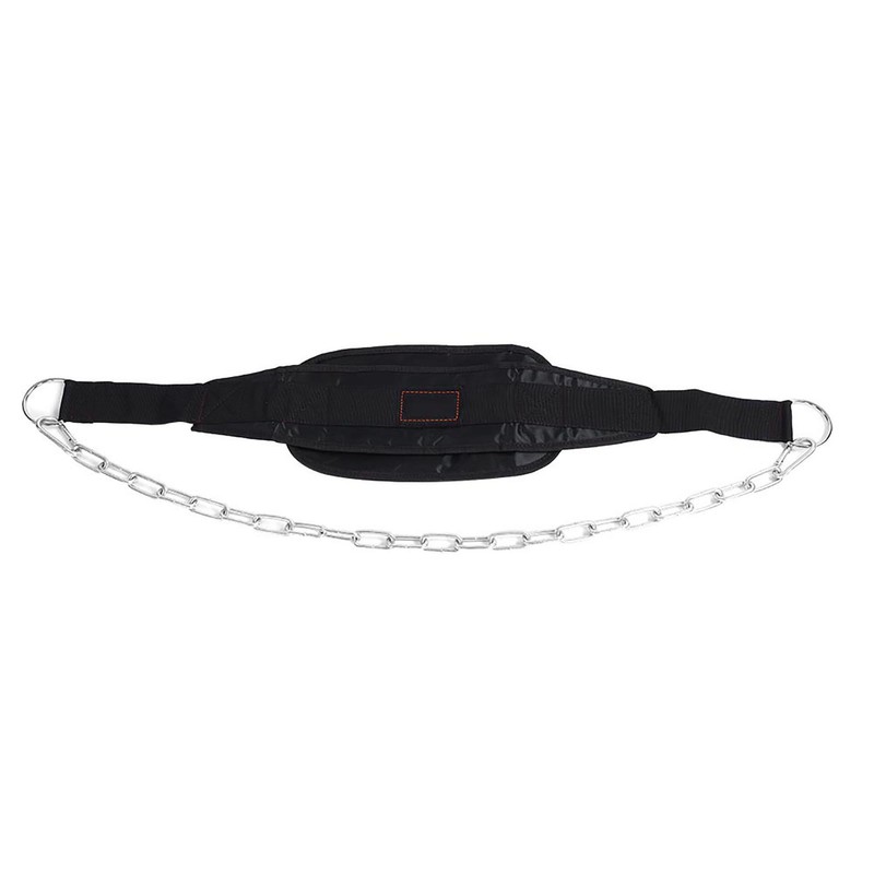 Fitness Drop Weight Equipment Gym Dip Belt Waist Chain Strength
