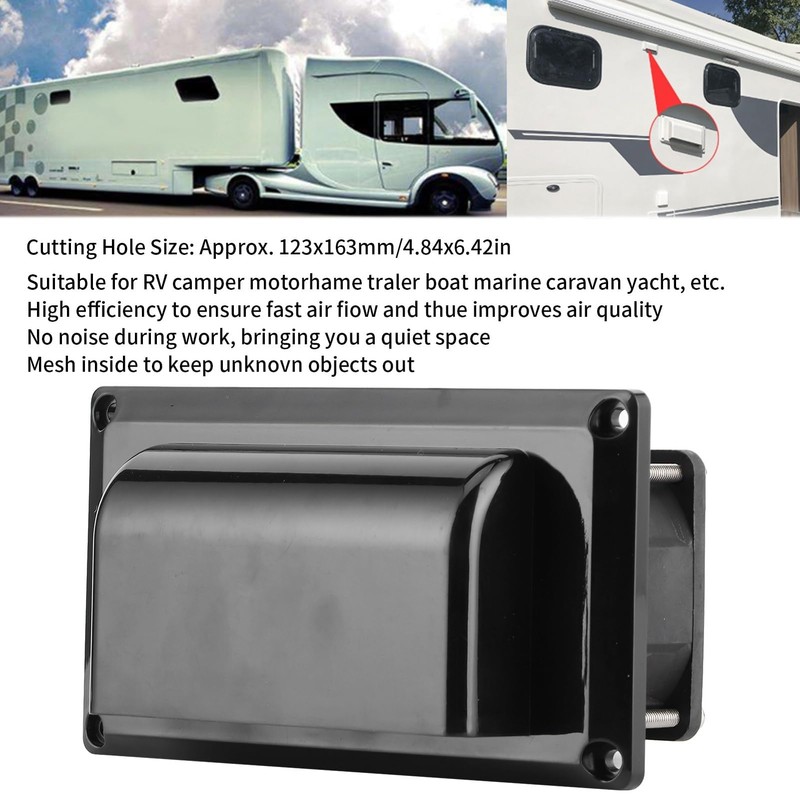 RV Side Exhaust Fan,12V 25W Ventilation Exhaust Fan for Camper