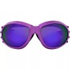 Birdz Eyewear Eagle Purple Foam Padded Goggles ReflecTech Purple Mirror