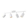Globe Electric Pratt 4-Light Track Lighting, Matte White, Bulb Not