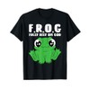 Cute Fully Rely On God Amphibian Herpetologist Frog Fan T-Shirt