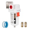 NANPU 3/8" NPT Compressed Air Line Filter, 5 Micron Brass