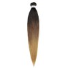 BALINGHAIR Pre Stretched Braiding Hair Extensions Ombre Black to Brown