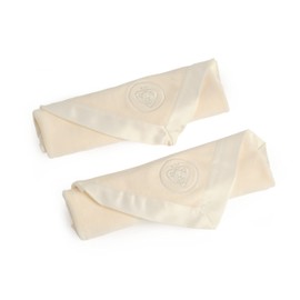 Prince Lionheart Silkies | Two-Pack | Comforter |Soft Plush & Satin Trim | Two-Pack | Tactile Stimulation | Newborn, Baby & Toddler | Washable – Cream,12.9X25.3X3.4