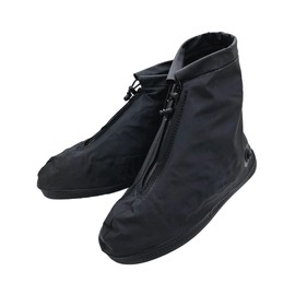 PEAKS & TREES Shoe Cover, Rain L-3XL, Sole Total Length: 10.8 - 12.4 inches (27.5 - 31.5 cm), Shoes, Foldable, Just Put On, Black, Compact, Portable, Rainy Season, Rain Goods, Men's, Women's, Adults,