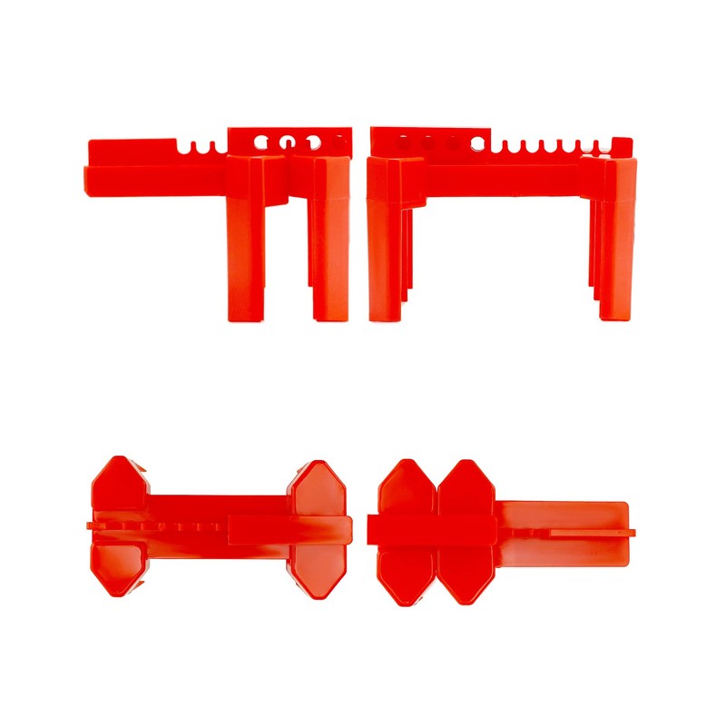 QWORK Small Ball Valve Lockout, 10 Pack Adjustable Ball Valve