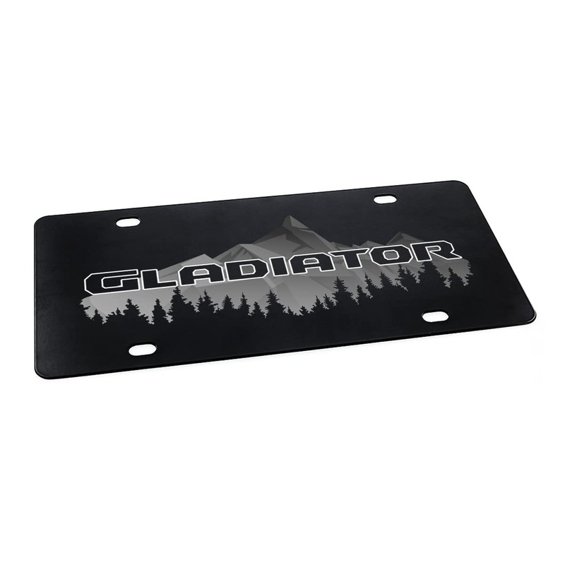 JEEP Gladiator Front Vanity License Plate - Black Powder Coated