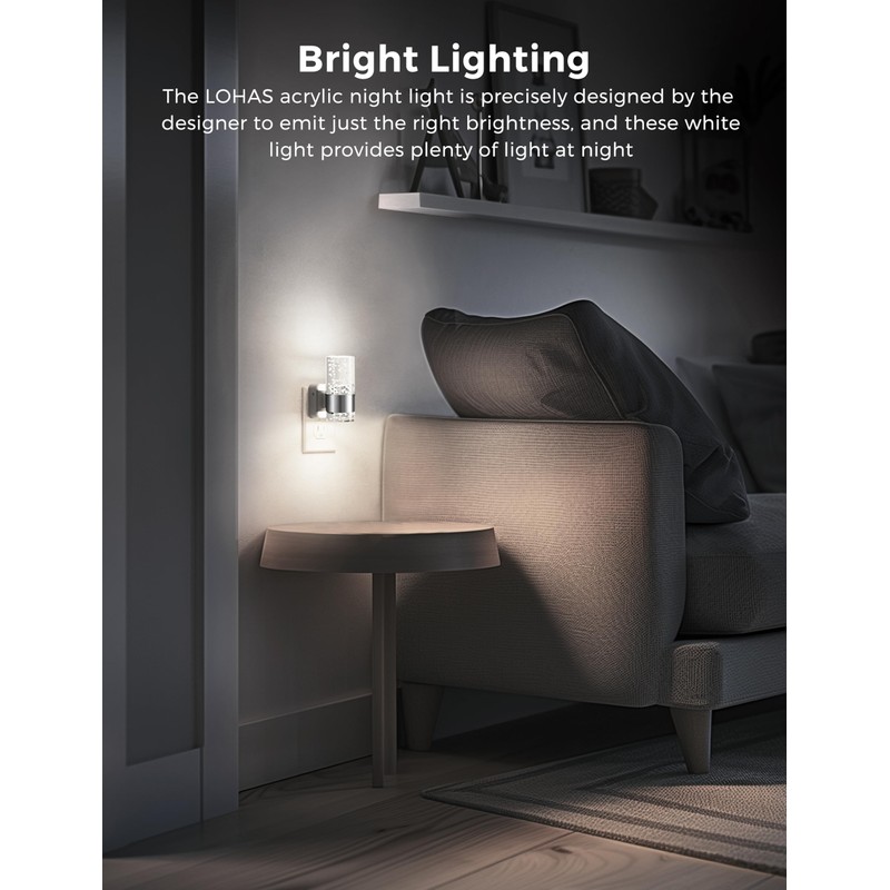L LOHAS LED Night Light, Plug in Night Light with