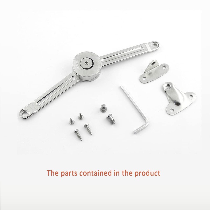 2 Pcs Soft Closing Lid Panel Support Hinges Stay,Can Be