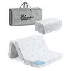 Trifold Pack and Play Mattress 38x26'' Breathable Soft Plush Memory