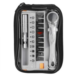 12 Piece Bit Socket Ratchet Set Portable Mini 1/4 Inch Quick Ratchet Wrench Extension Rod and Screwdriver Set Multifunctional Hand Repair Tool for Household Appliances