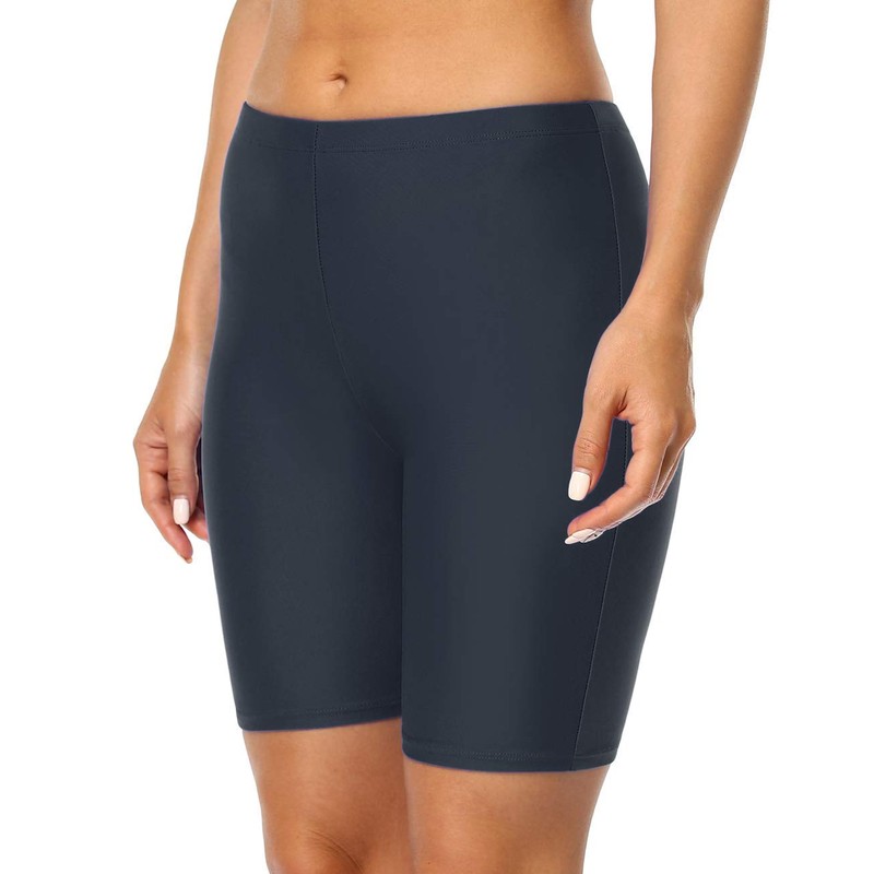 Mycoco Pantalones cortos de natación largos para mujer, UPF 50+,