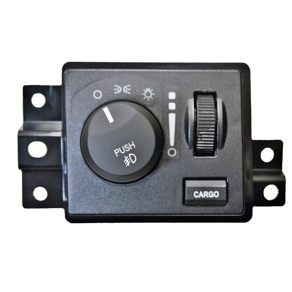 PT Auto Warehouse HLS-7782 - Headlight Switch, Without Auto Headlights - with Fog Lights, with Cargo Light
