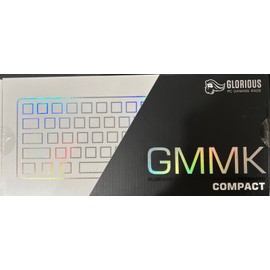 Glorious GMMK Compact Prebuilt Gaming Keyboard White