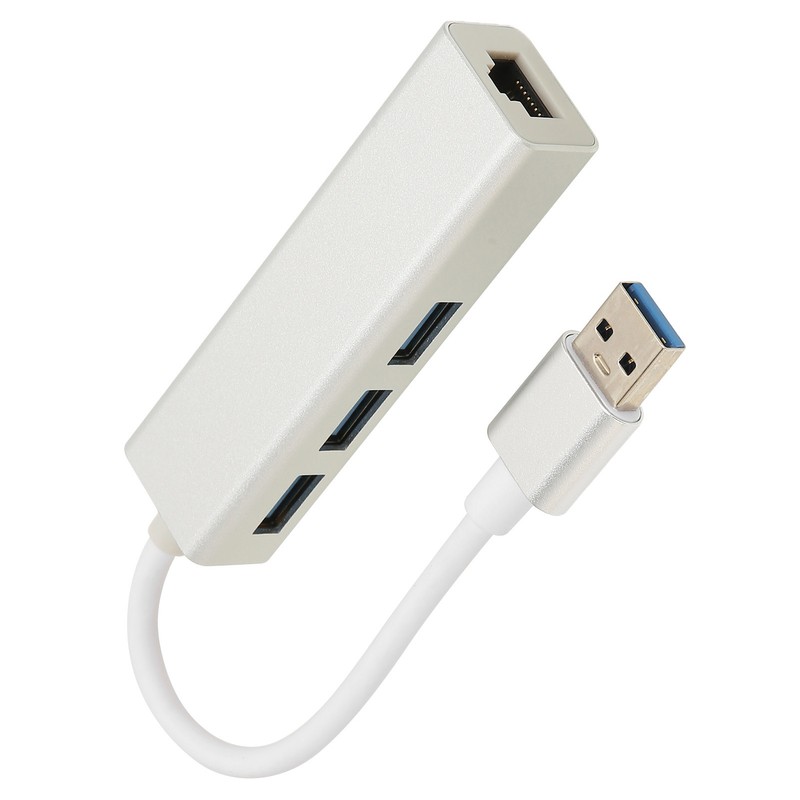 USB3.0 to Ethernet Adapter with RJ45 Ethernet Port 5Gbps 3