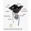 VEVOR Shampoo Bowl Hair Sink for Salons, Black Hairdresser Basin,