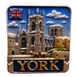 3D -YORK ENGLAND NORTH YORKSHIRE Fridge Magnet City Souvenir Travel Memory Gift