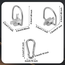 BOXOB 2pcs HVAC Locking Refrigerant Key Compatible with R410A, R22 & Universal Air Refrigerants Lockout Caps, Multi Key with 2 Keychains for Installation Refrigerant Safety Caps (2 Bits & 3 Bits)