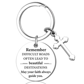 Confirmation Gifts For Teen Boys Girls Baptism First Communion Gifts for Boys Girls Religious Christian Keychain for Teenage Son Daughter Catholic Confirmation Gift Birthday Christmas Gift Ideas