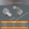NICEDACK Bicycle Axle Adapter for M12 x 1.25 Full Axle,