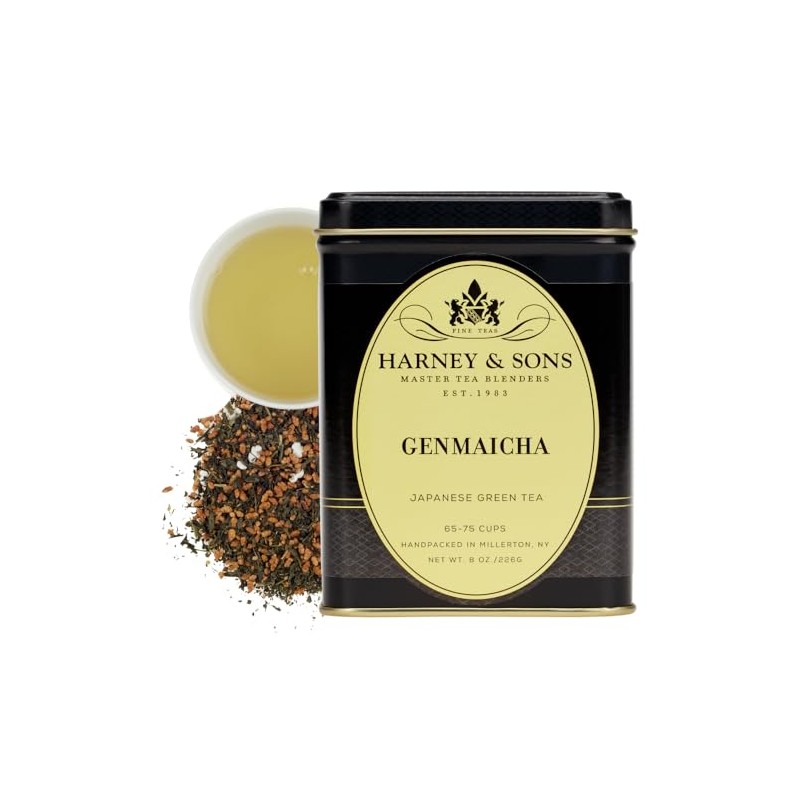 Harney & Sons Genmaicha Tea | 8 oz Loose Leaf