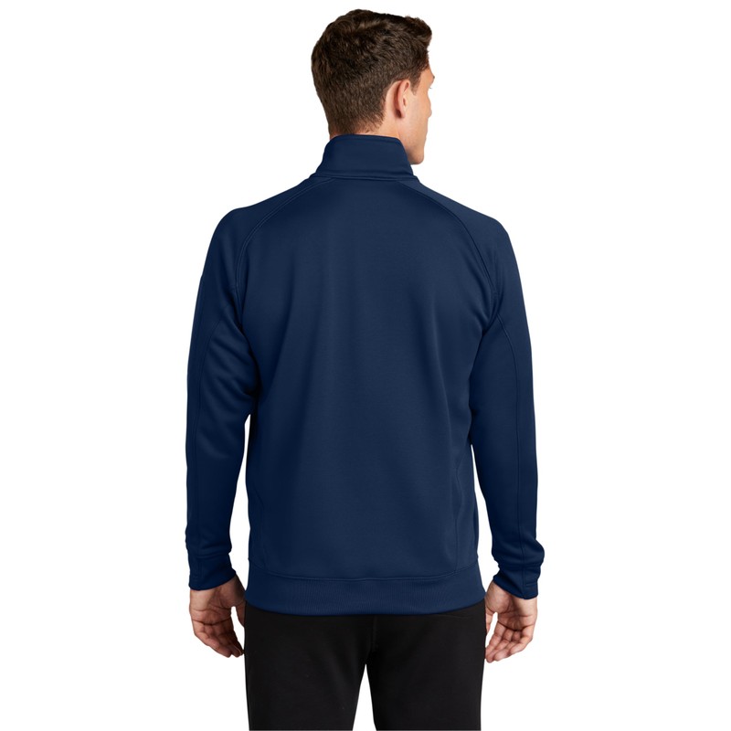 SPORT-TEK Unisex Tech Fleece Quarter Zip Pullover, True Navy, Small