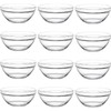 DABH4ND Small Glass Bowls for Cooking Prep, Clear Glass Bowls