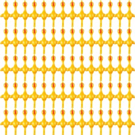 Sumind 100 Pack Slingshot Chicken Rubber Chicken Flick Chicken Flying Chicken Flingers Stretchy Funny Christmas,Easter Chicks Party Activity for Children (Yellow)