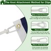 CQ Garden Flag Snap Hooks, Large Size Aluminum Metal Flag