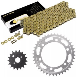 Caltric Drive Chain & Sprockets for Suzuki GSX1300R Hayabusa 1300 1999 2000 2001-2007