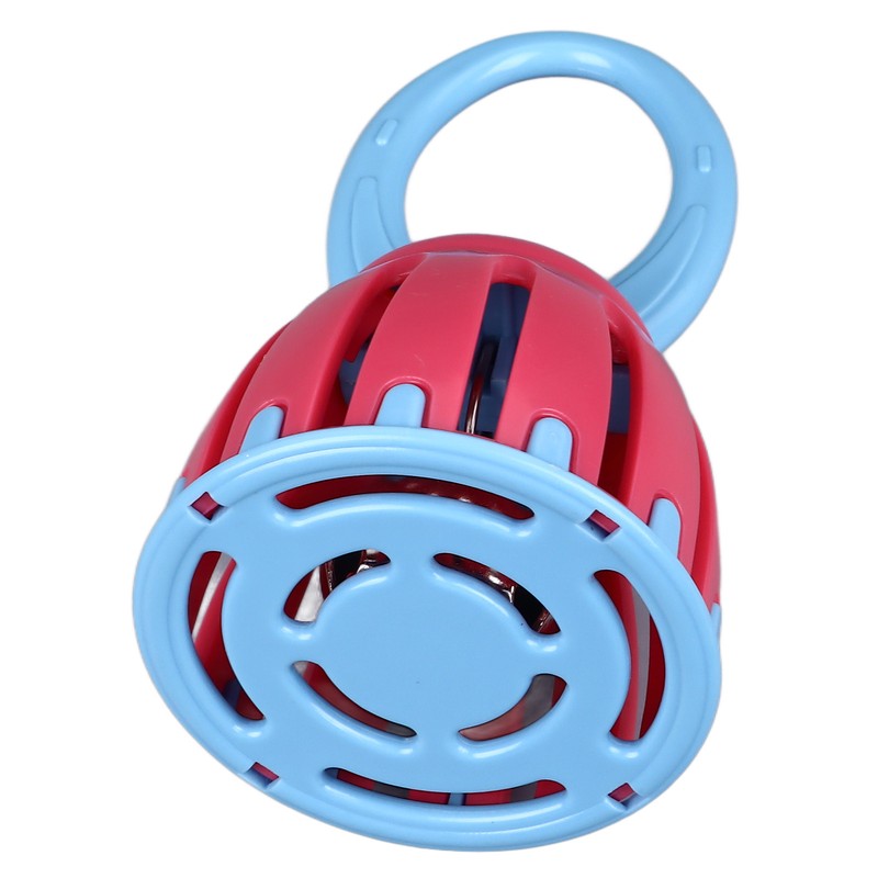 Handled Cage Bell Babies Rattle Orff Plastic Kids Music Percussion