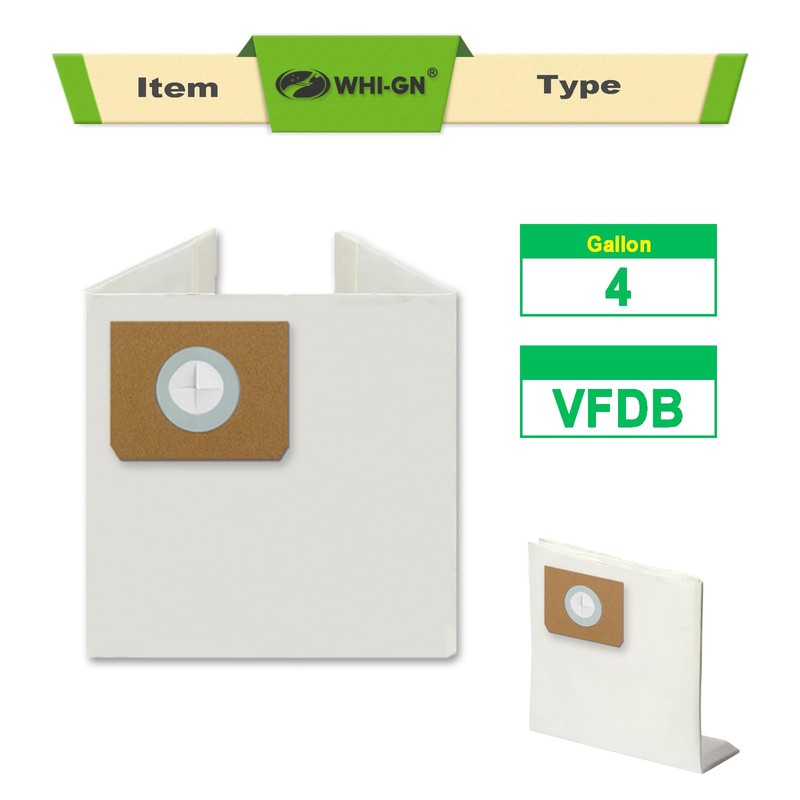 9 Pack VFDB Vacuum Dust Bags Replacement for Bags 4