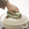AND NEE (&NE) Round Pot Holder Natural Green 1 piece