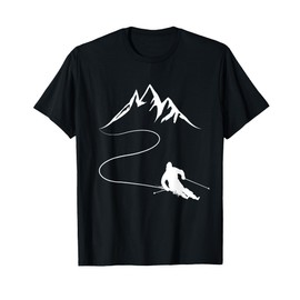 Sciatore Montagne Regalo Salto Sci Alpinismo Sci Sciatore Maglietta