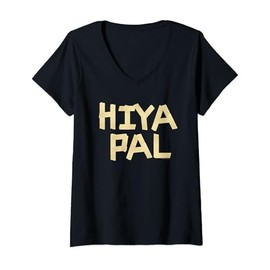 Womens Home Alone 2 Sticky Bandits Masking Tape Quote Hiya Pal V-Neck T-Shirt