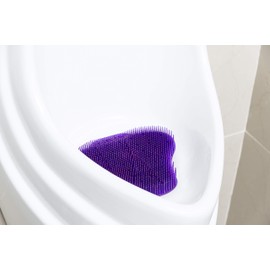 PLITEC Tapete Aromatizante para Mingitorio Seco o Ecologico Antibacterial Biodegradable Anti-Salpicaduras Anti-Splash 60 Días (2 Pzas) (Moras)